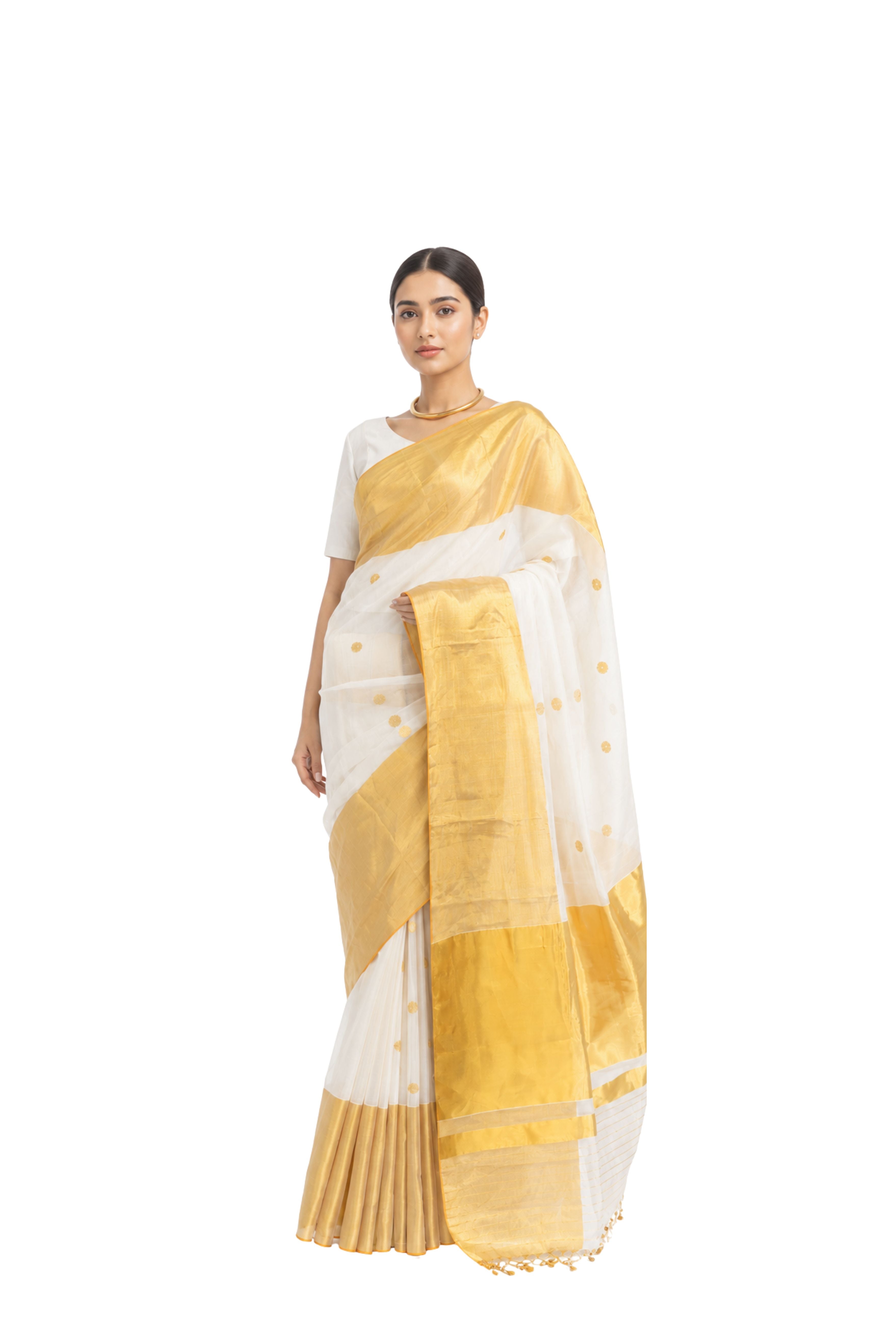 Parvai Kerala Cotton Sari : Aswathi