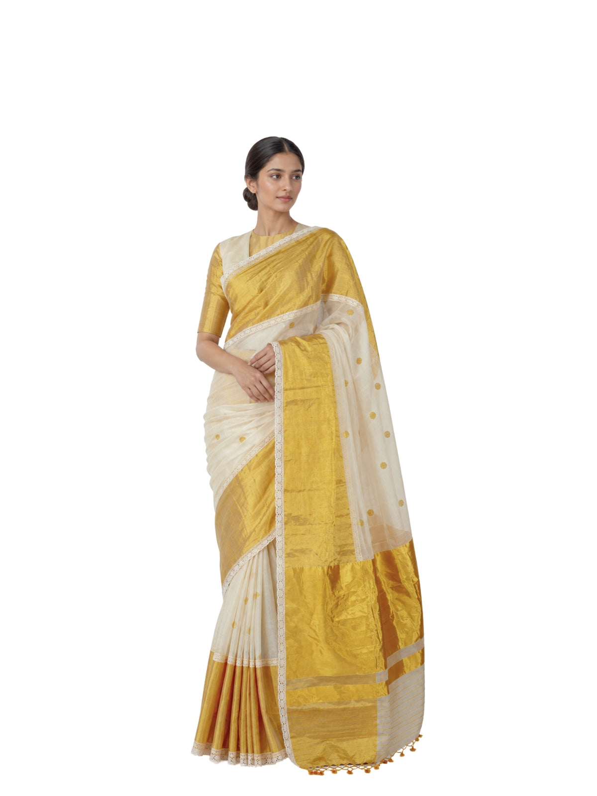 Parvai Kerala Cotton Sari : Aswathi
