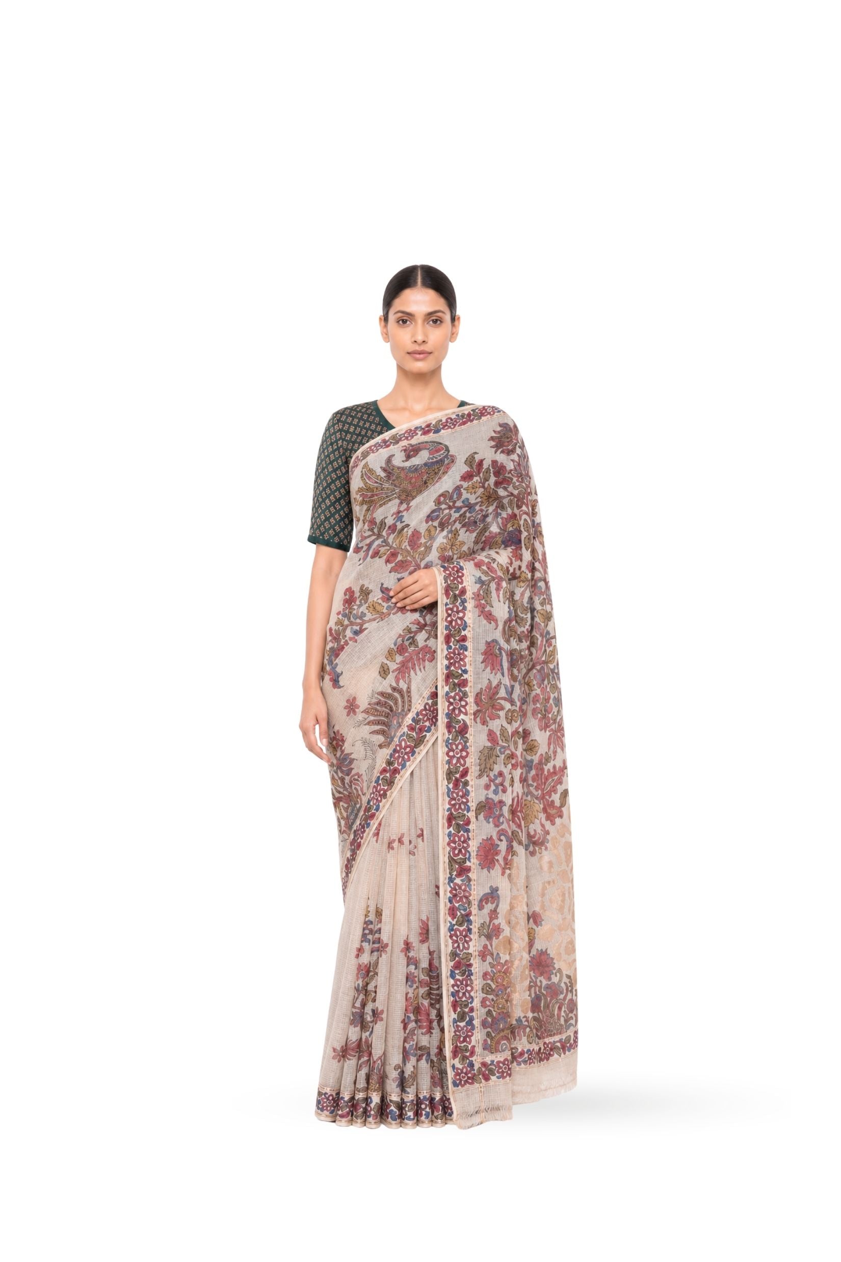 Kalamkari Sari : M Kailasam