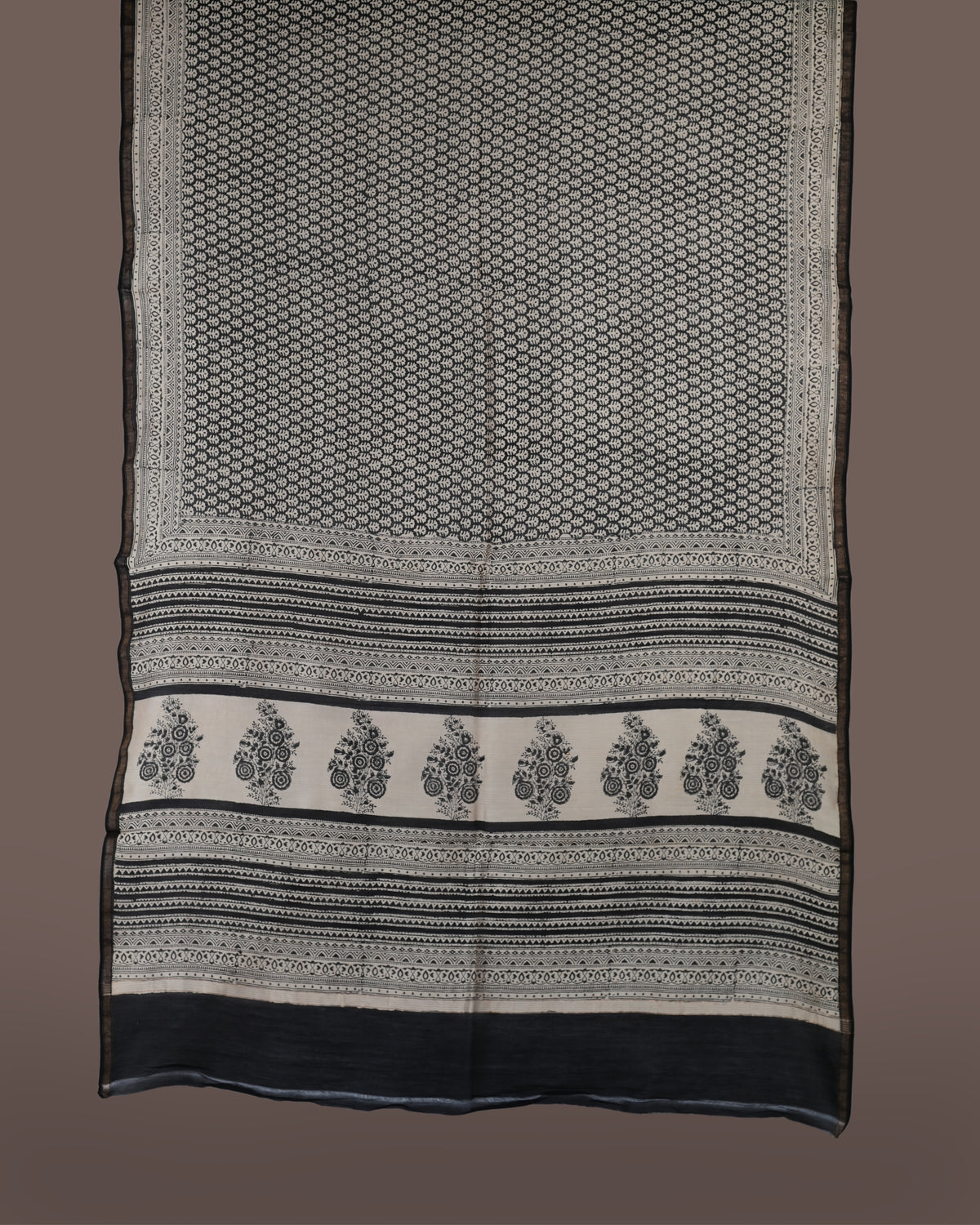 Parvai Bagru Silk Cotton Sari