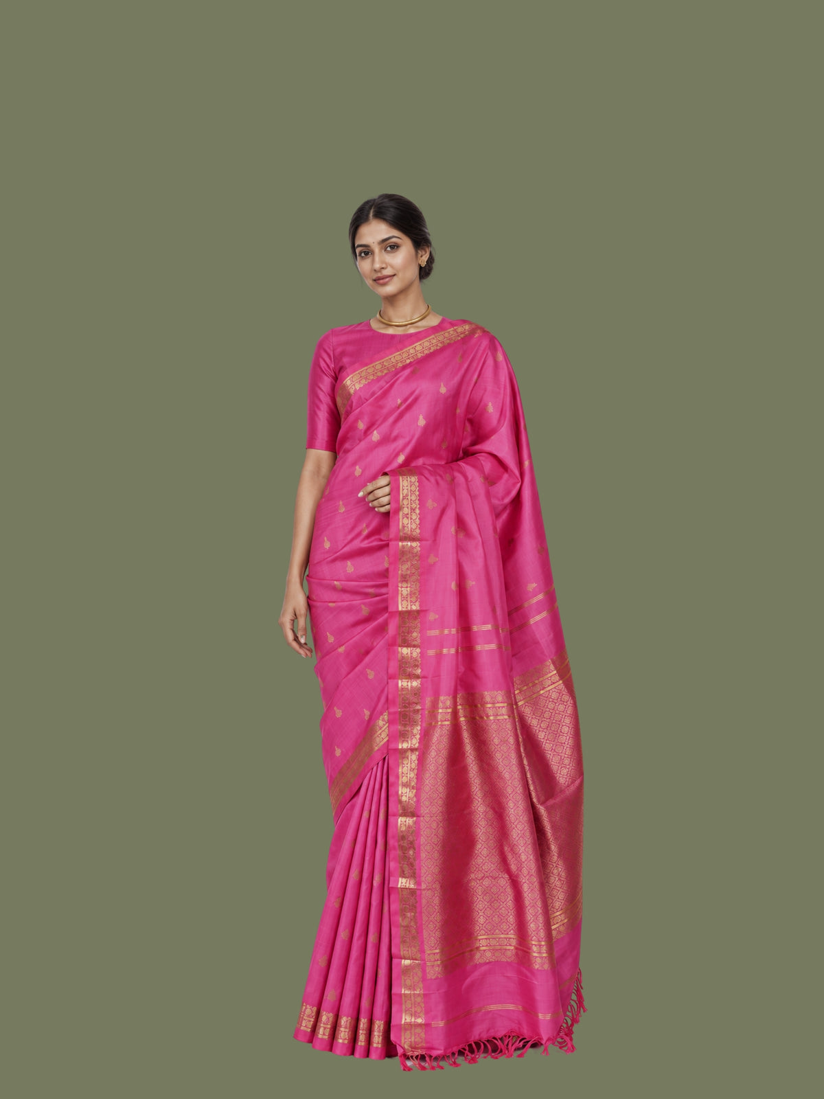 Parvai Real Zari Silk Sari - Special Commissions
