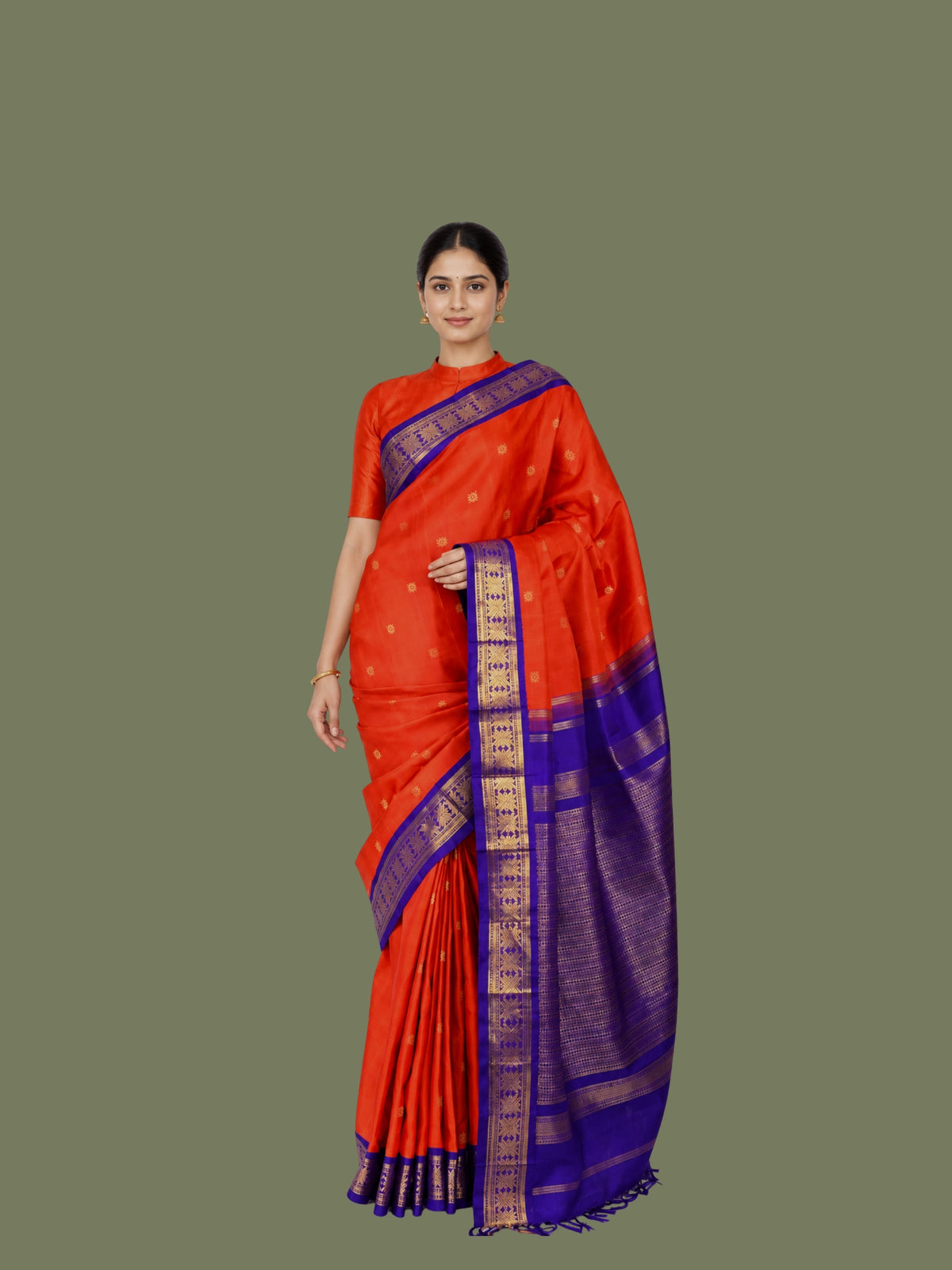 Parvai Real Zari Korvai Silk Sari - Special Commissions