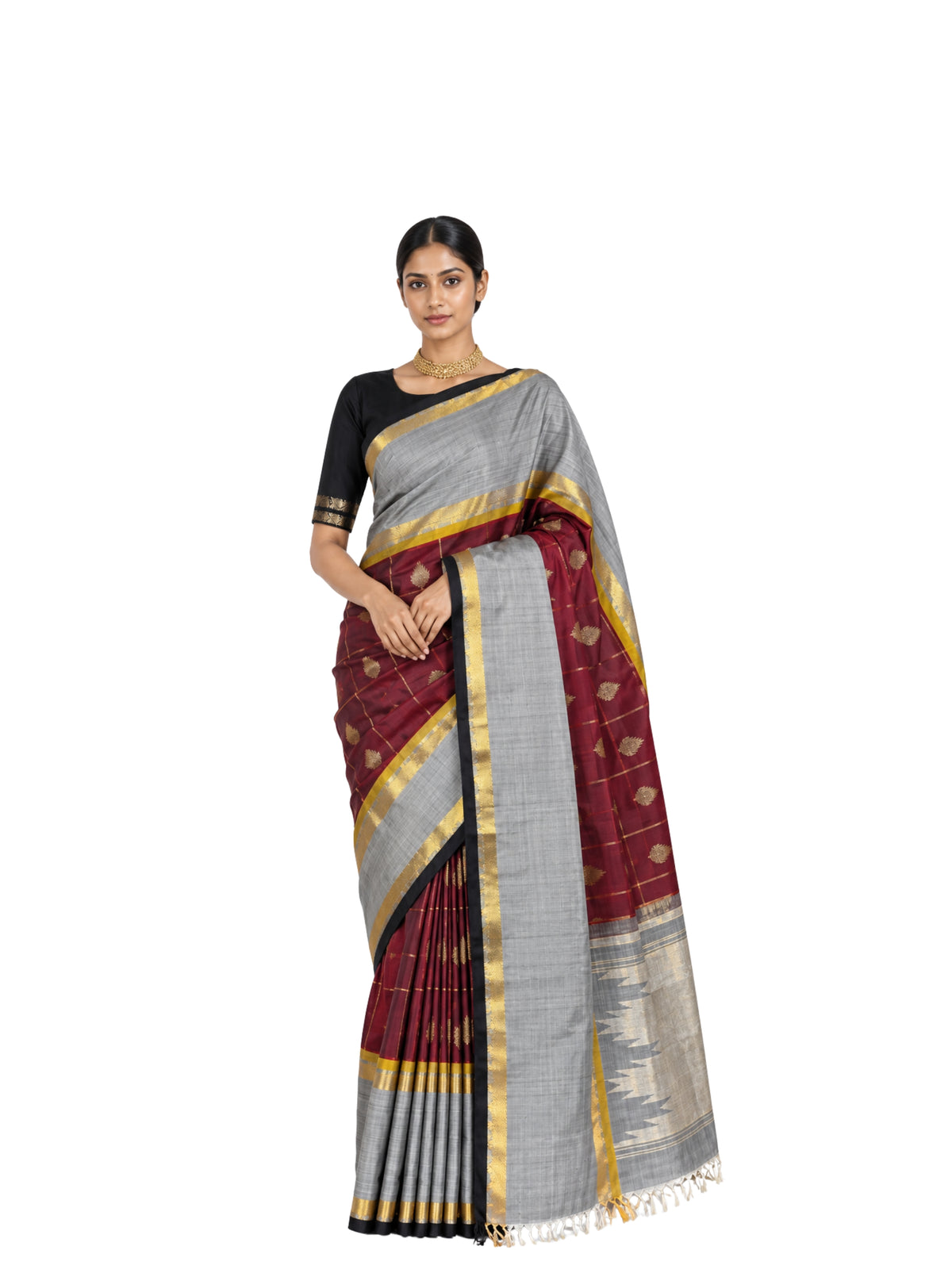 Parvai Kanchipuram Silk Sari : Shringa