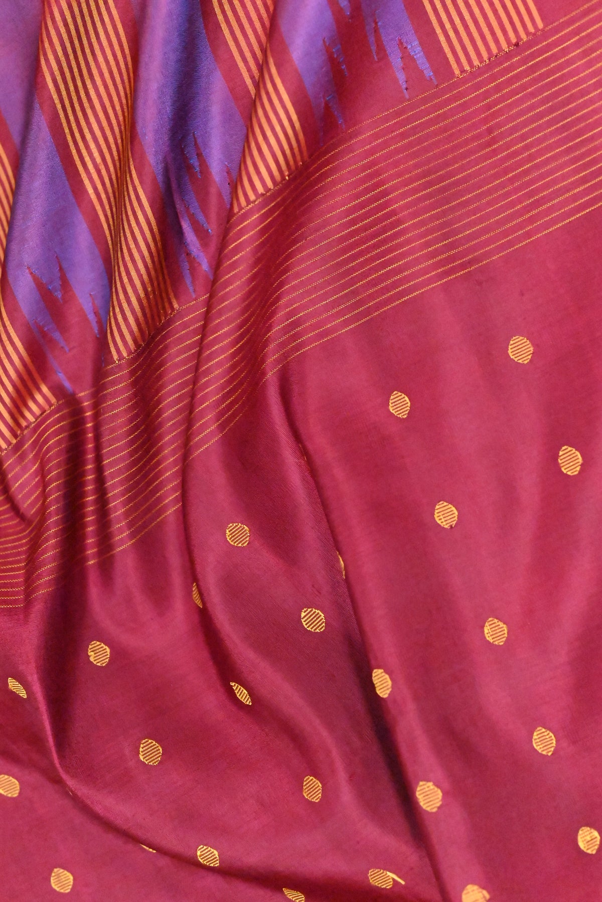 Parvai Kanchipuram Korvai Silk Sari : Shashikala