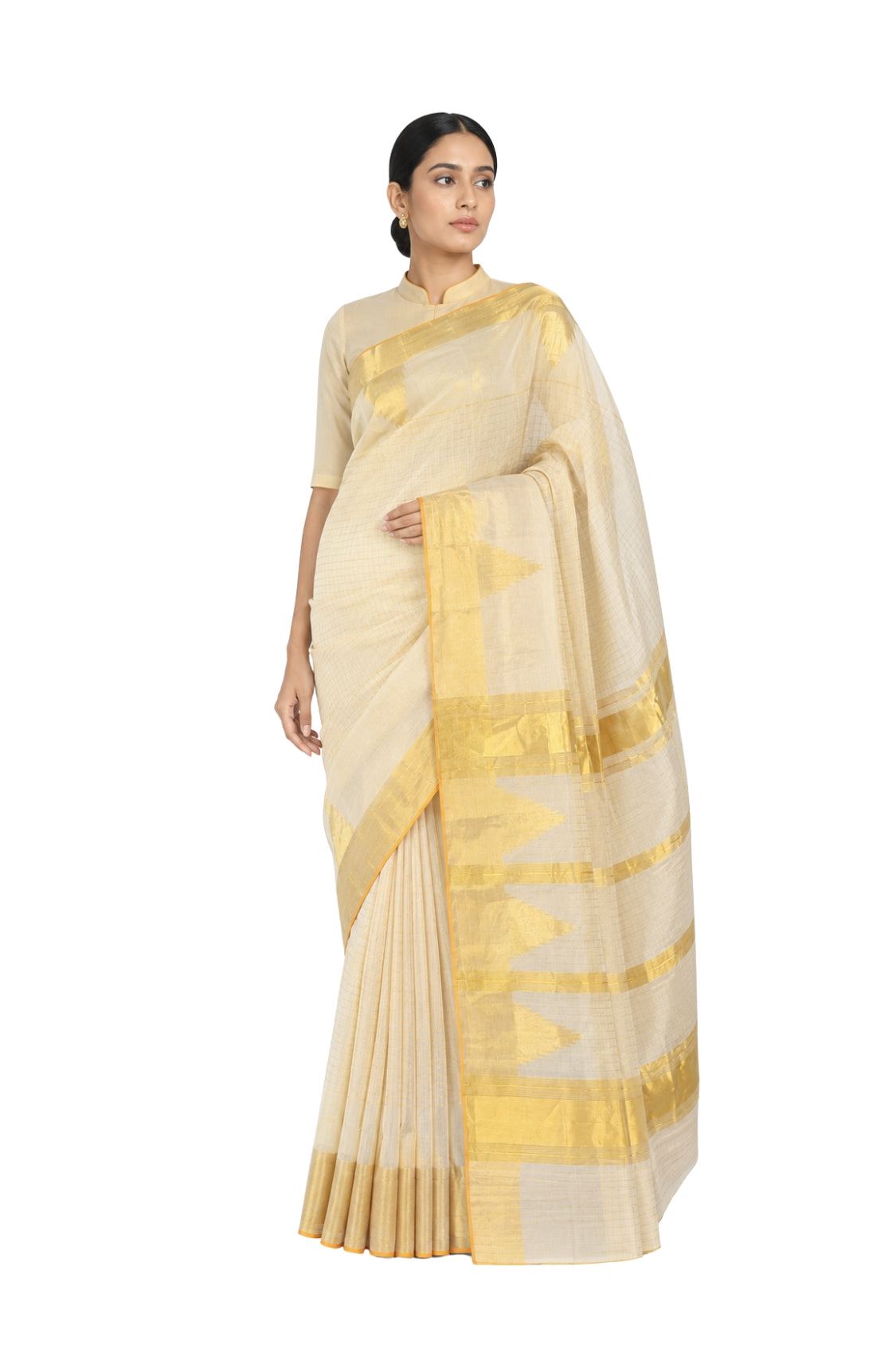Parvai Kerala Cotton Sari : Aswathi