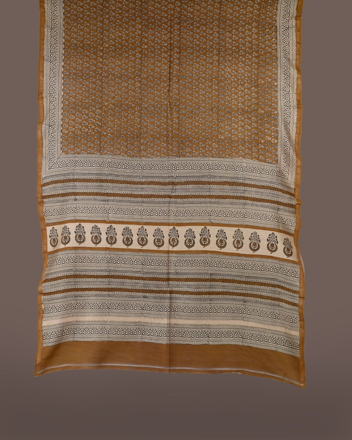Parvai Bagru Silk Cotton Sari