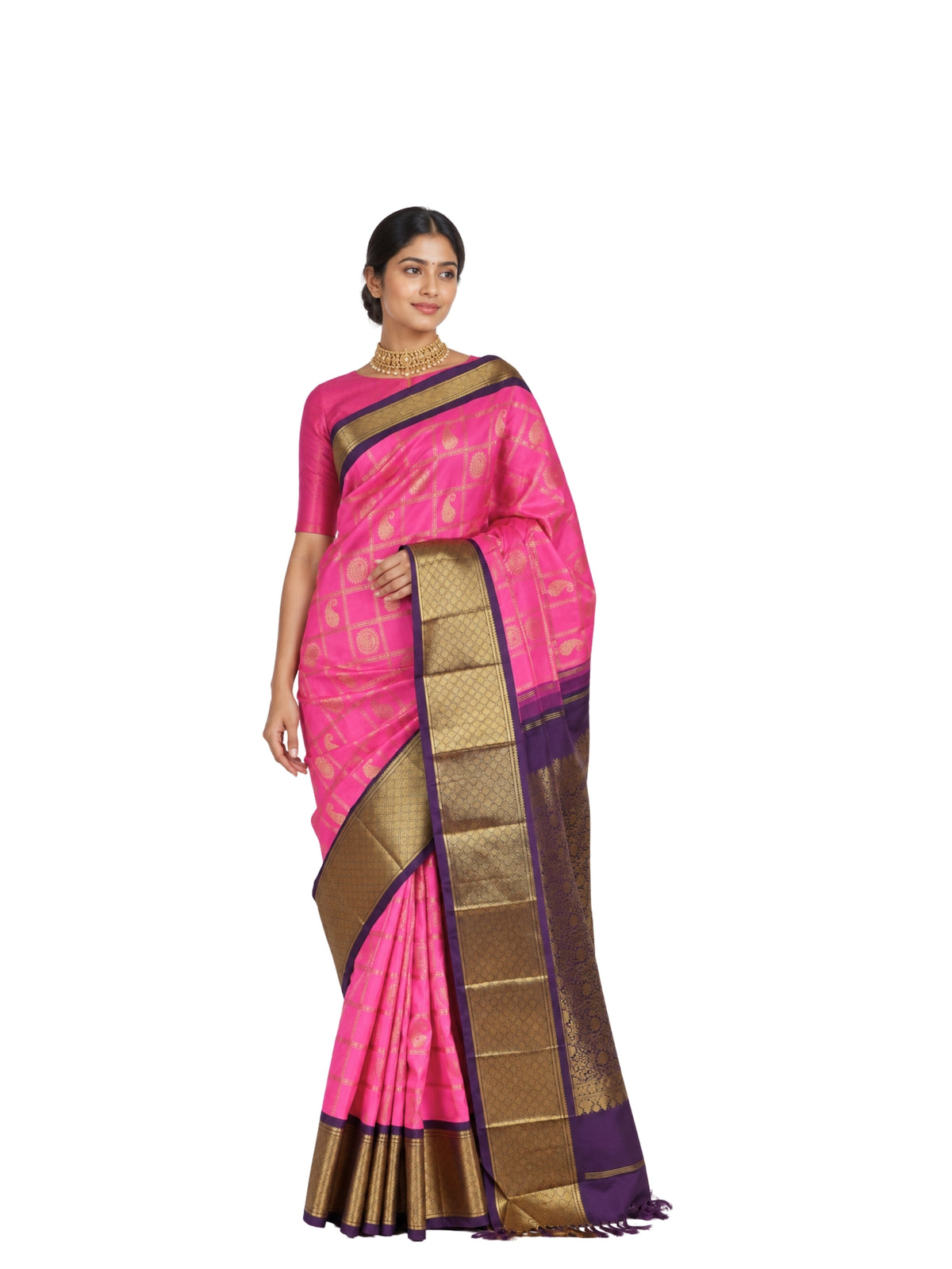 Parvai Real Zari Korvai Silk Sari - Special Commissions