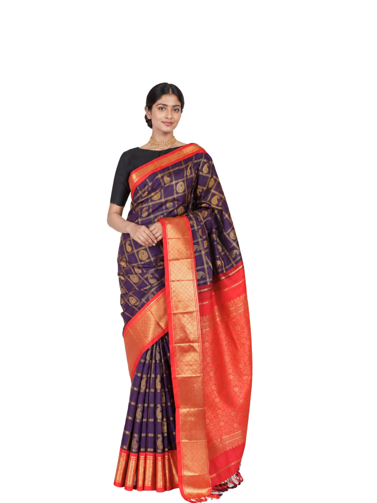Parvai Real Zari Korvai Silk Sari - Special Commissions