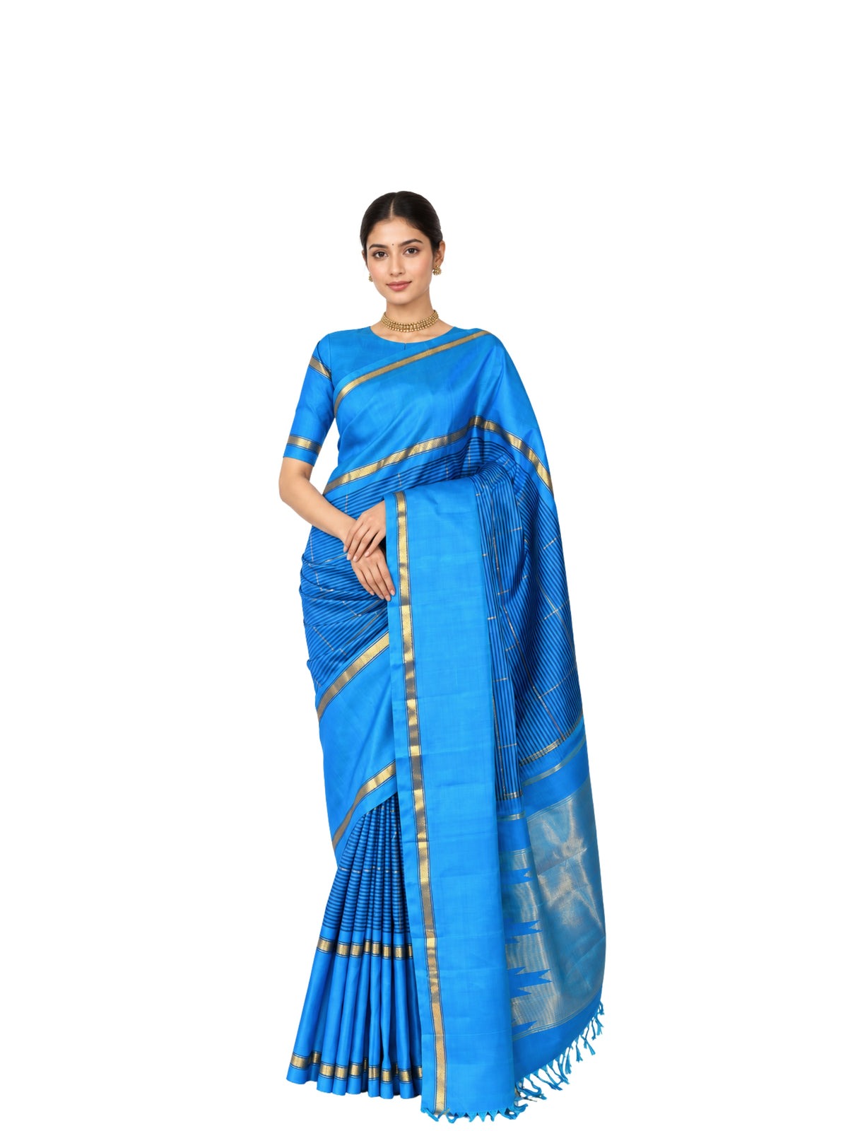 Parvai Kanchipuram Silk Sari : Shringa