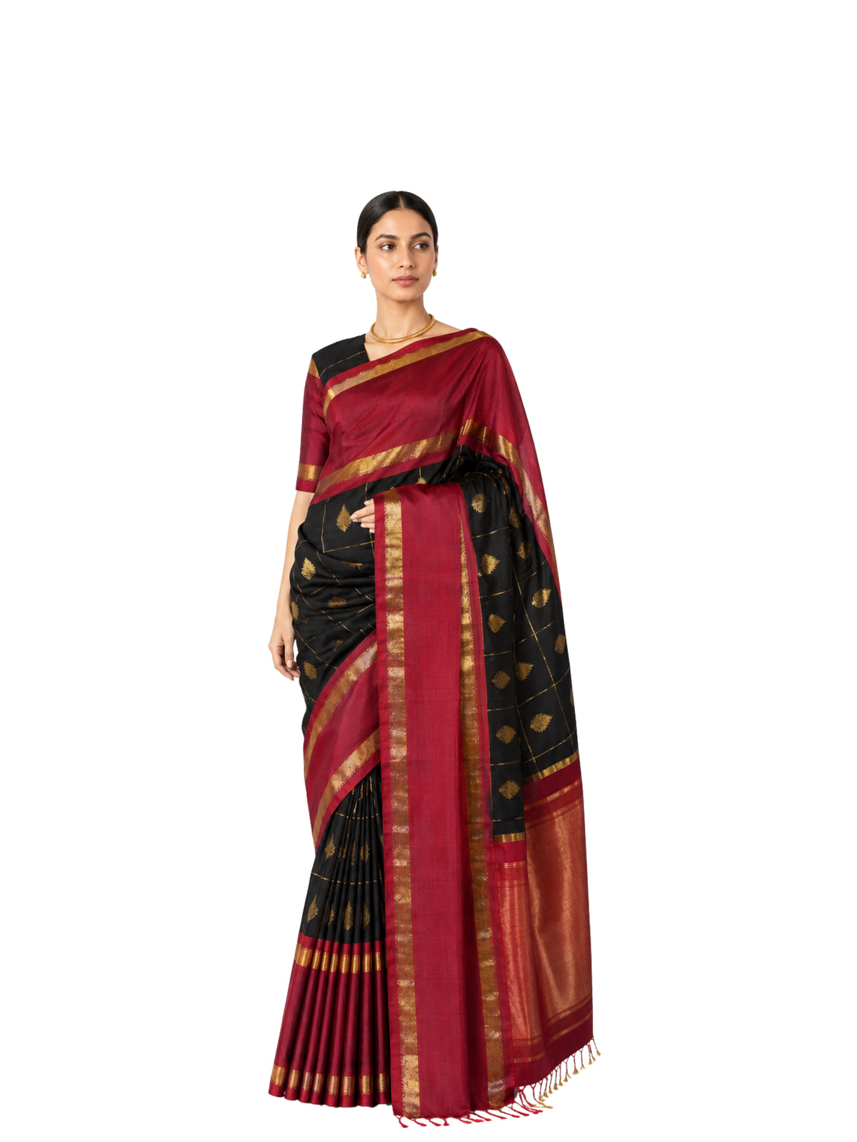 Parvai Kanchipuram Silk Sari : Shringa
