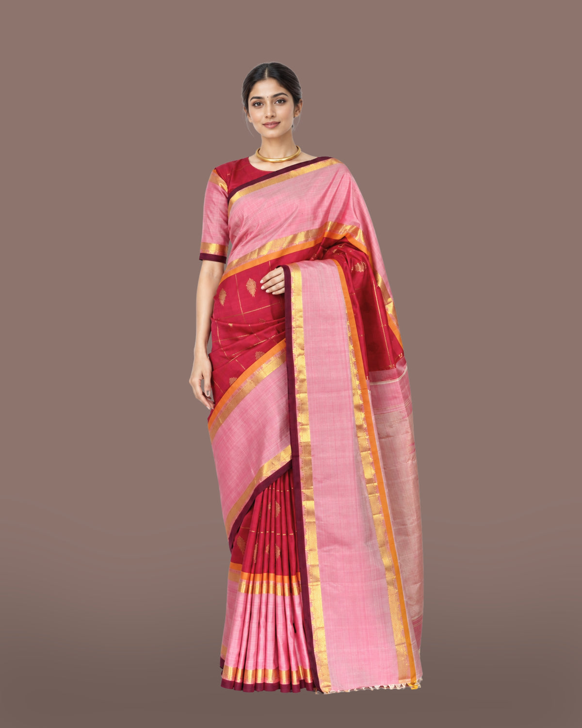 Parvai Kanchipuram Silk Sari : Shringa