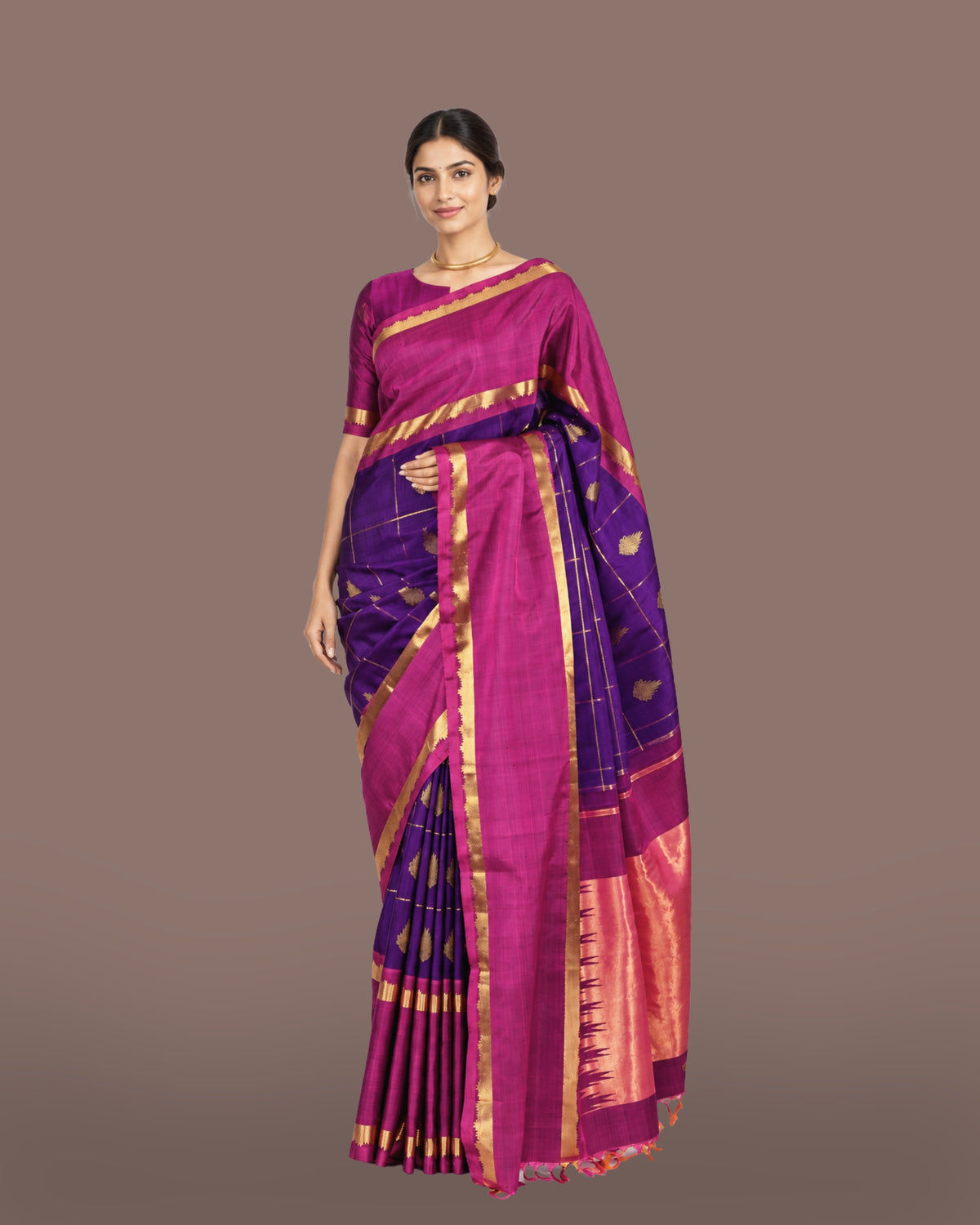 Parvai Kanchipuram Silk Sari : Shringa