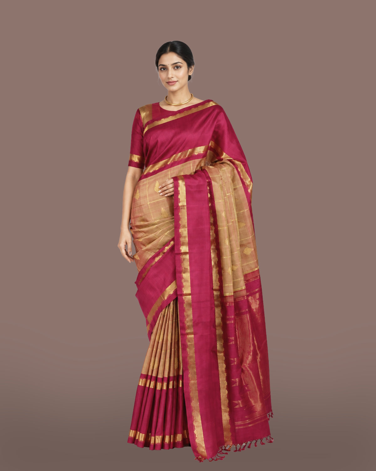 Parvai Kanchipuram Silk Sari : Shringa