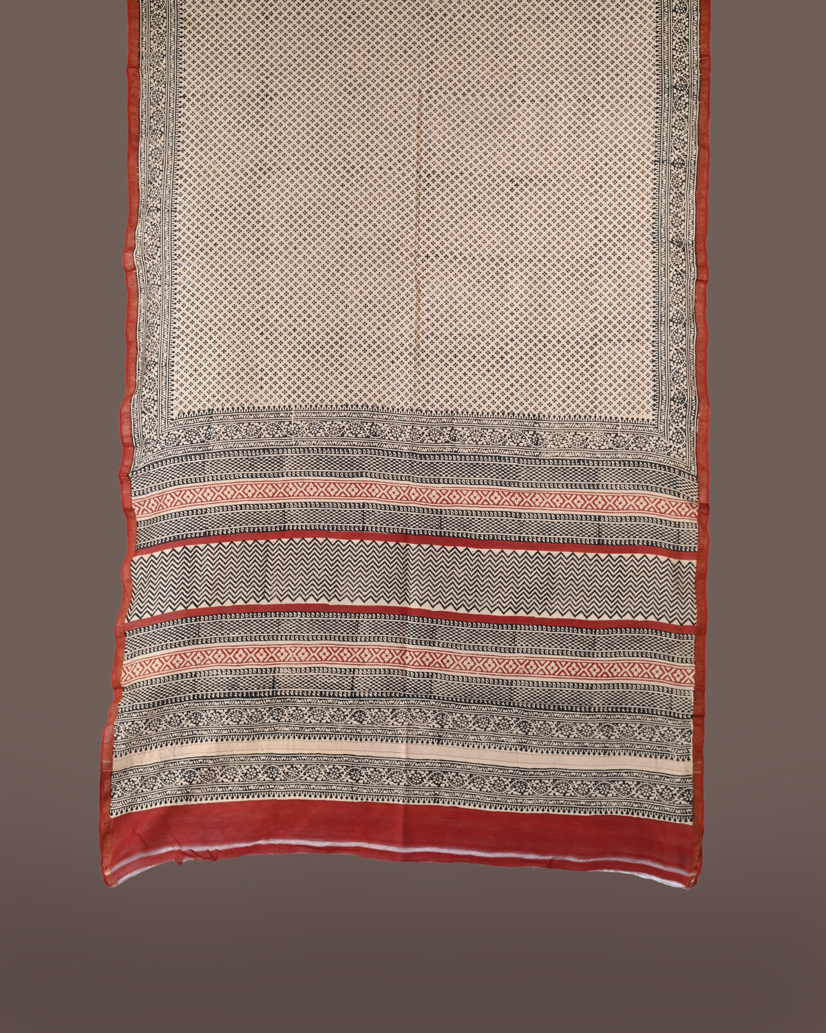 Parvai Bagru Silk Cotton Sari