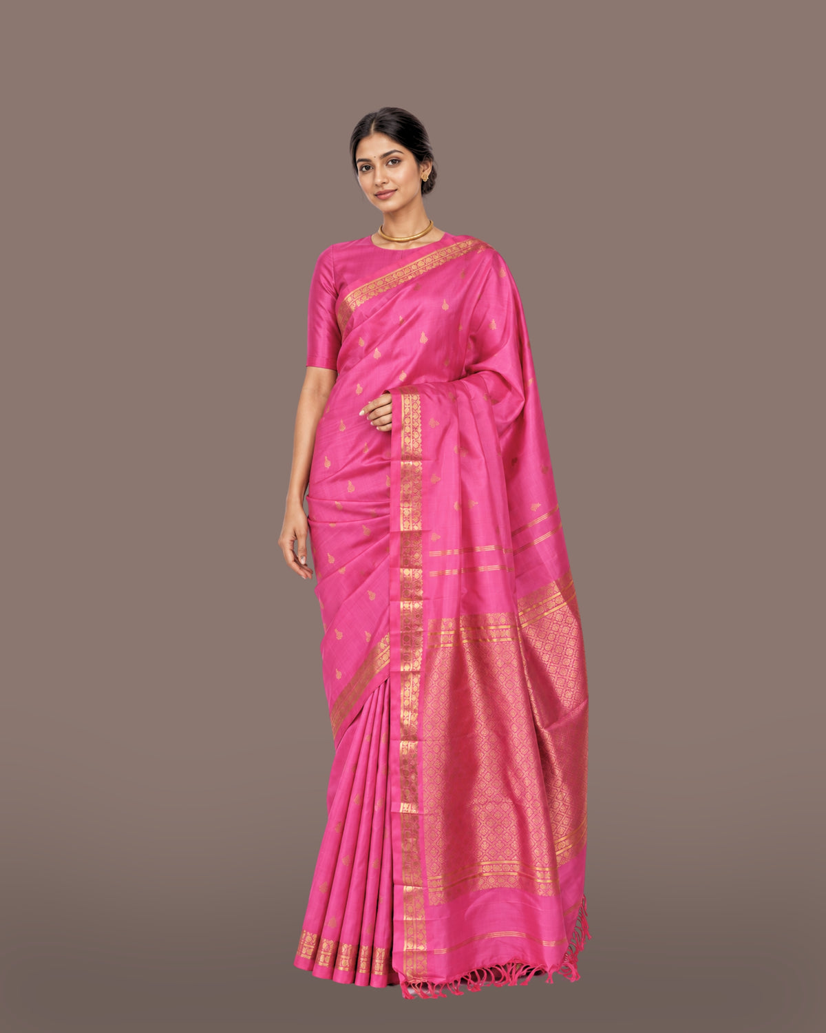 Parvai Real Zari Silk Sari - Special Commissions