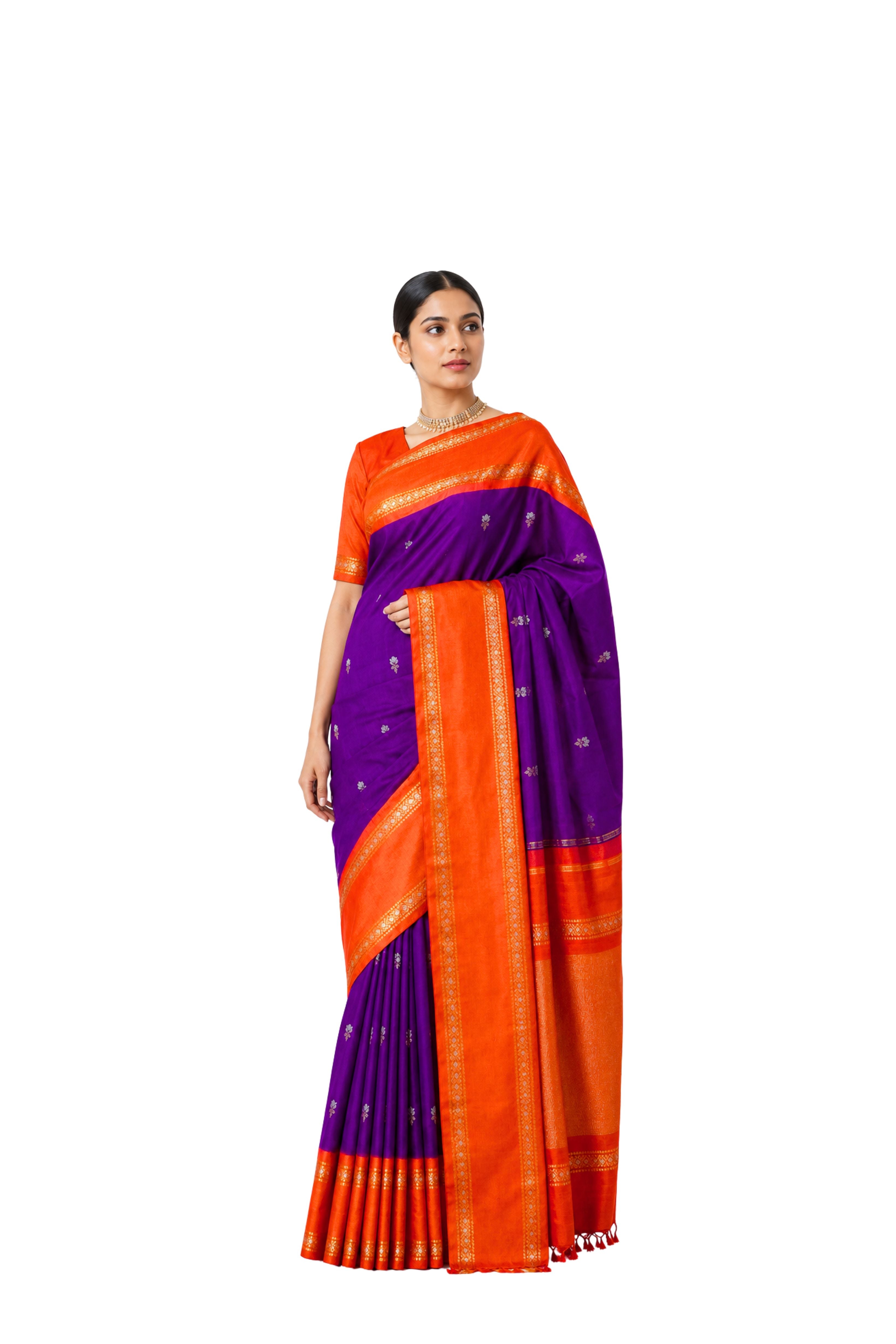 Parvai Kanchipuram Silk Sari