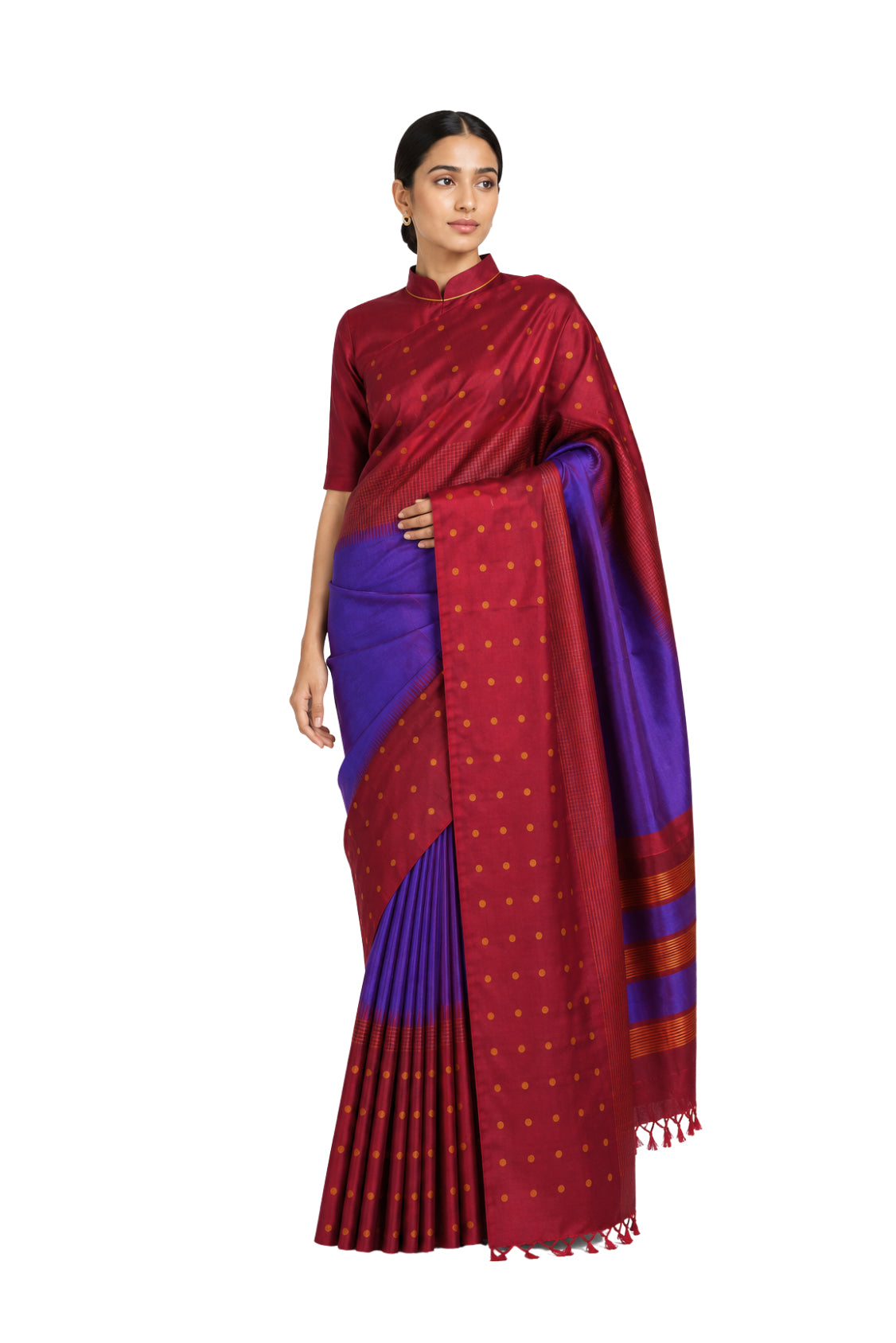 Parvai Kanchipuram Korvai Silk Sari: ShashiKala