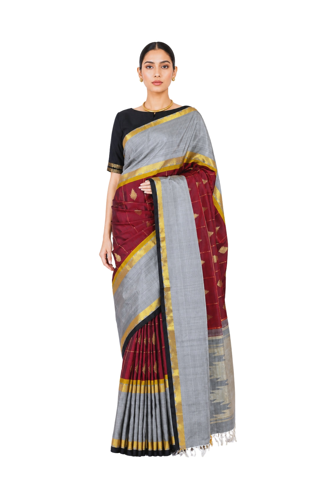 Parvai Kanchipuram Silk Sari : Shringa