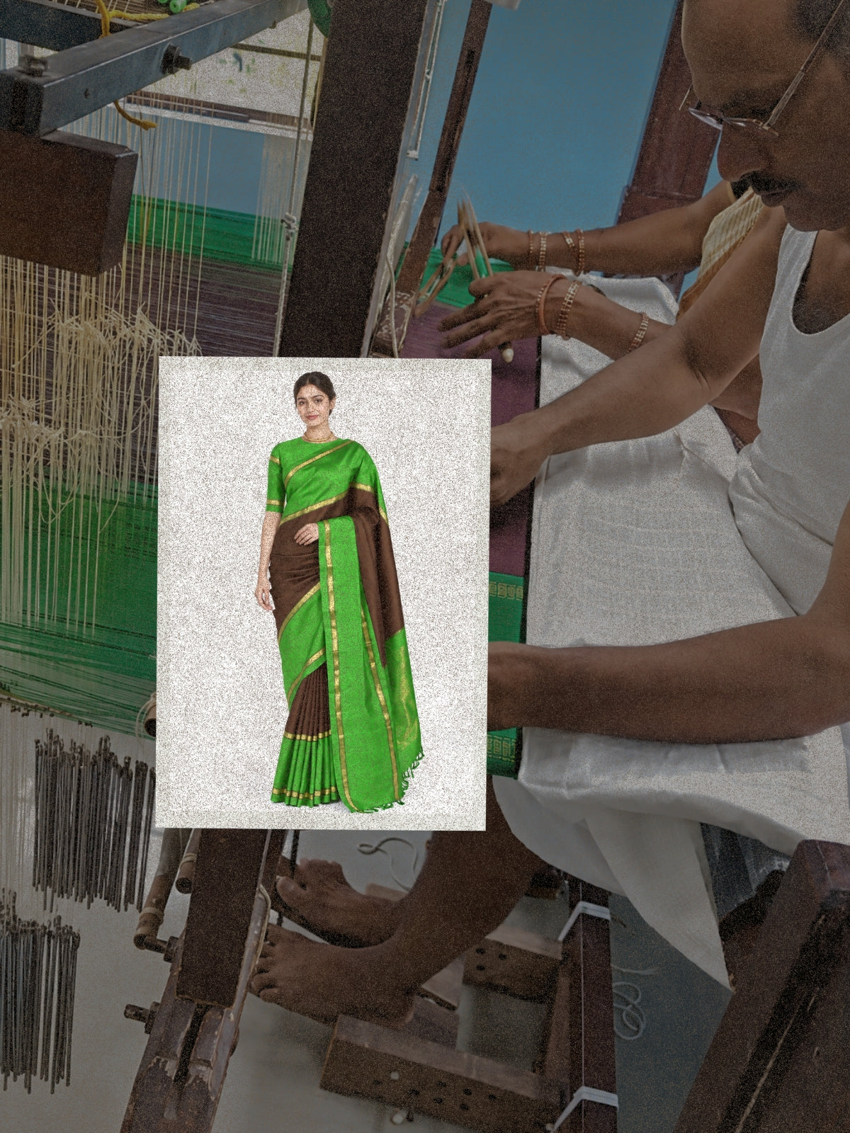 Parvai Kancheepuram Korvai Silk Sari : Special Commission