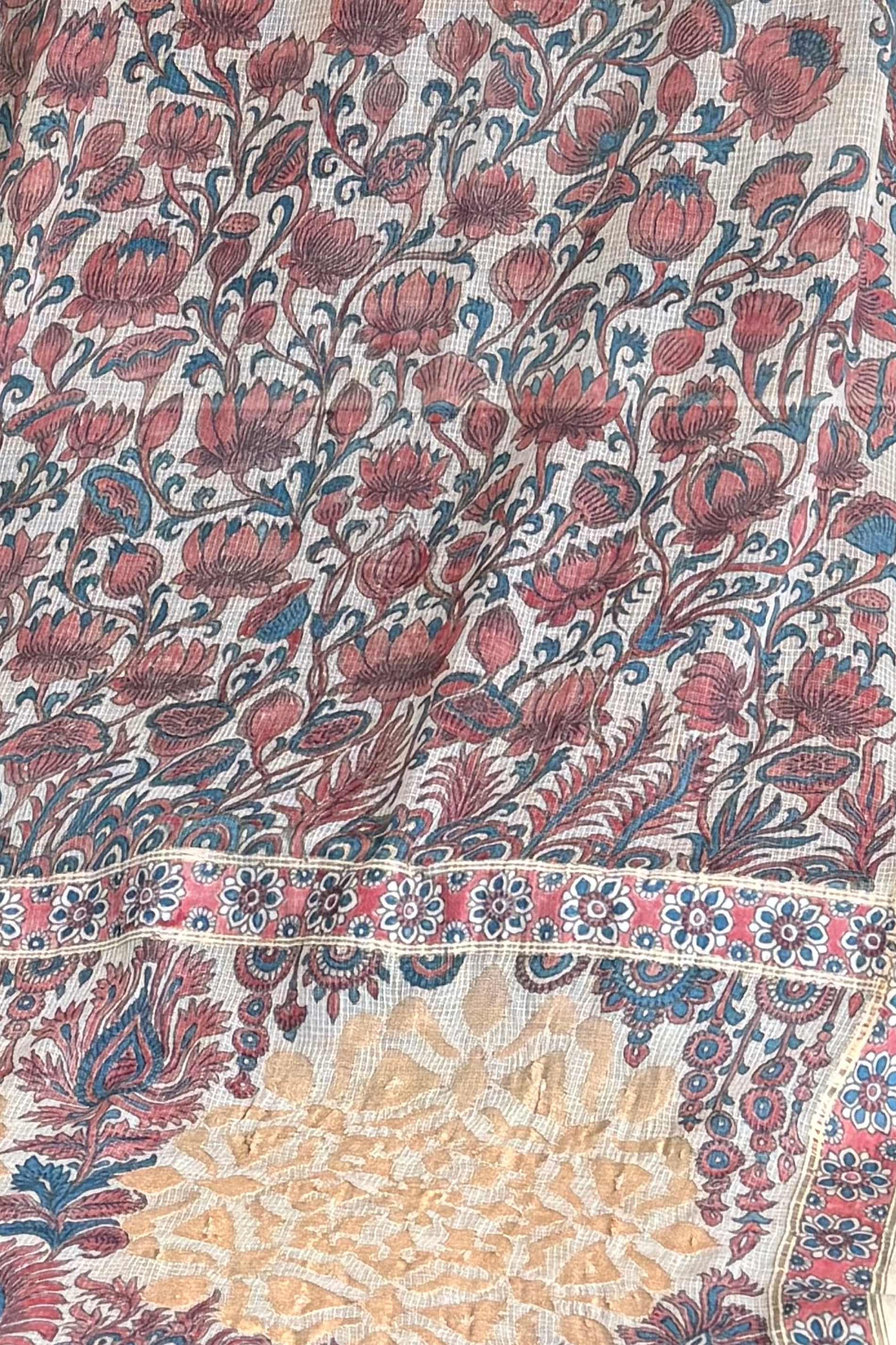 Kalamkari Sari : M Kailasam