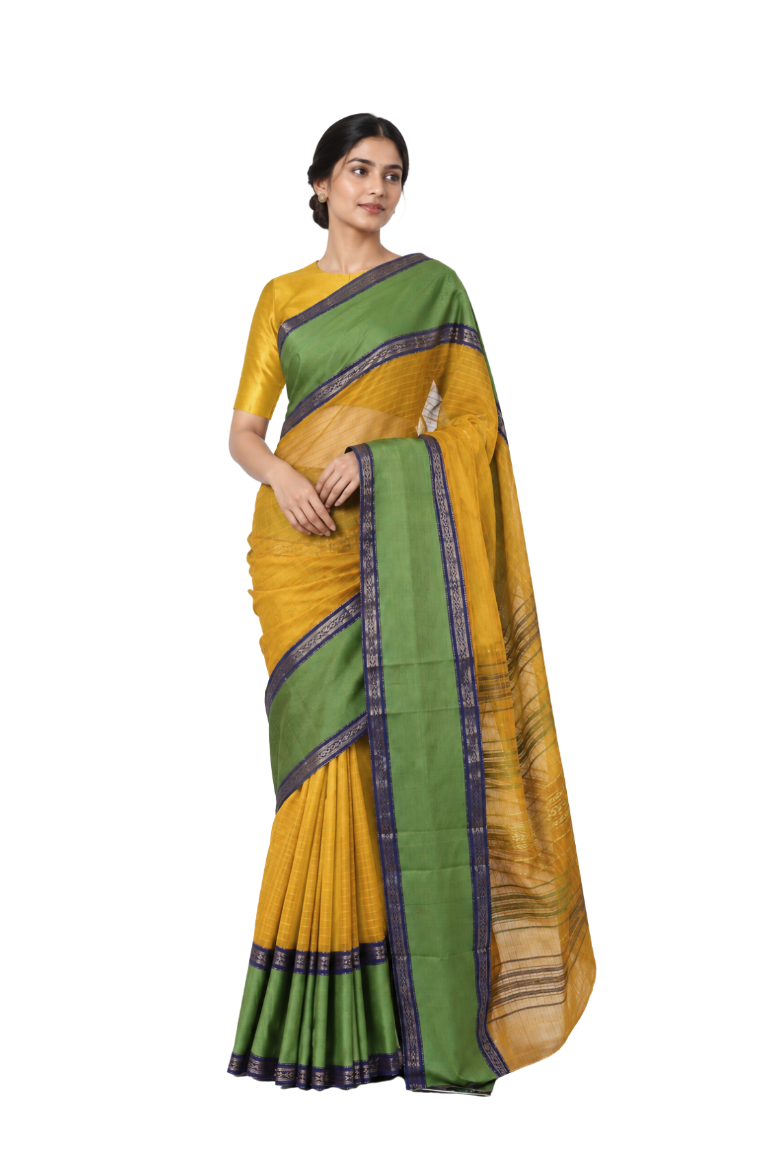 Parvai Silk Cotton Sari : Rajeshwari