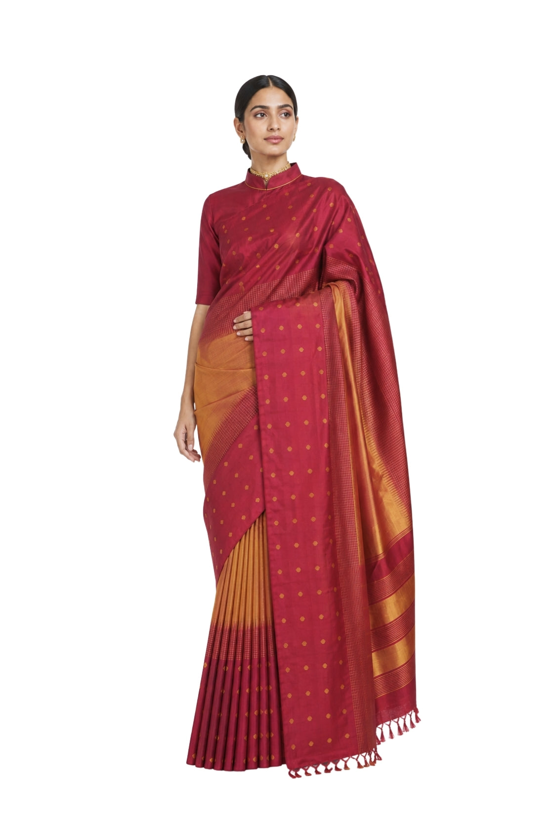 Parvai Handwoven Kanchipuram Silk Sari : ShashiKala Original