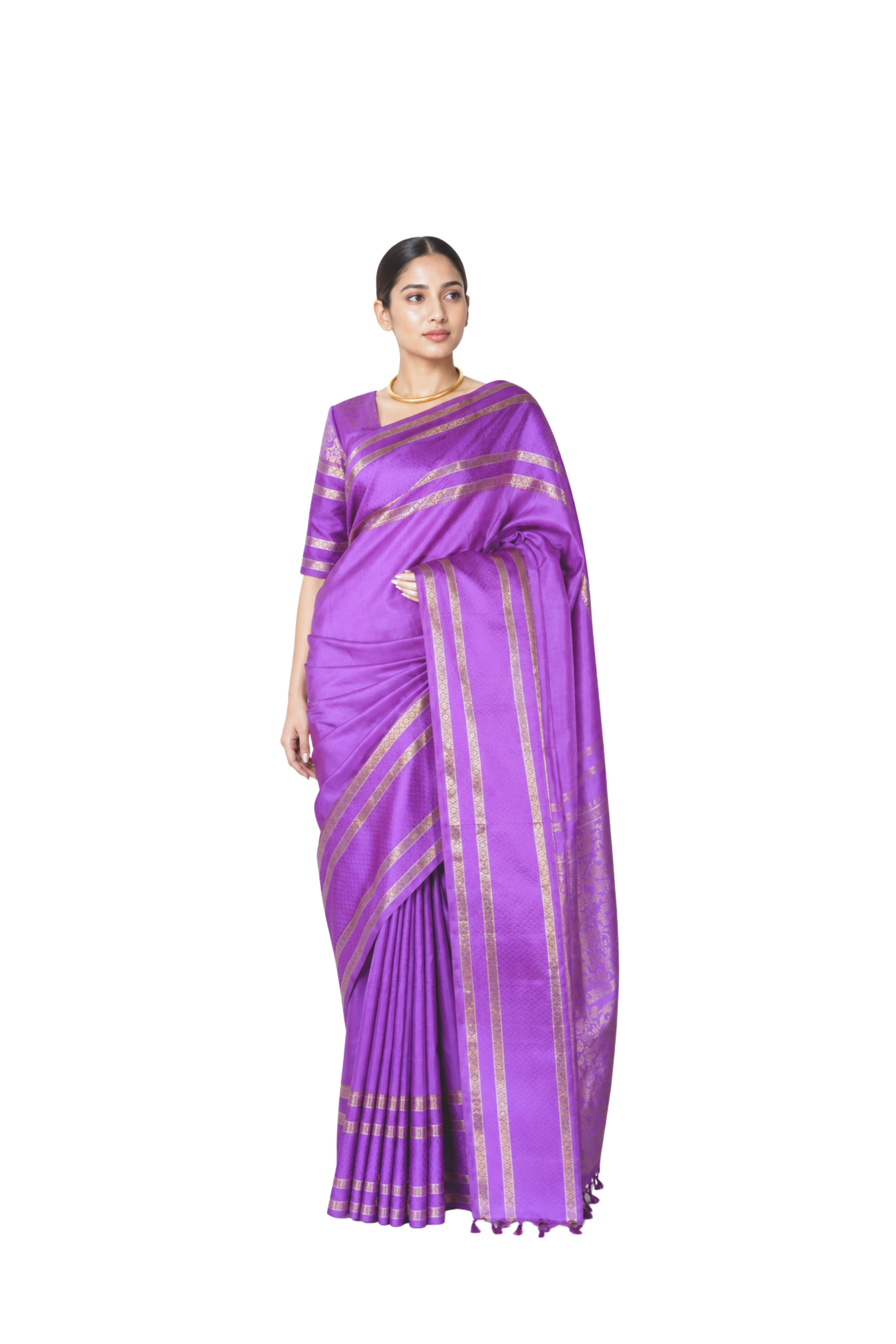 Parvai Kanchipuram Silk Sari : Savithri