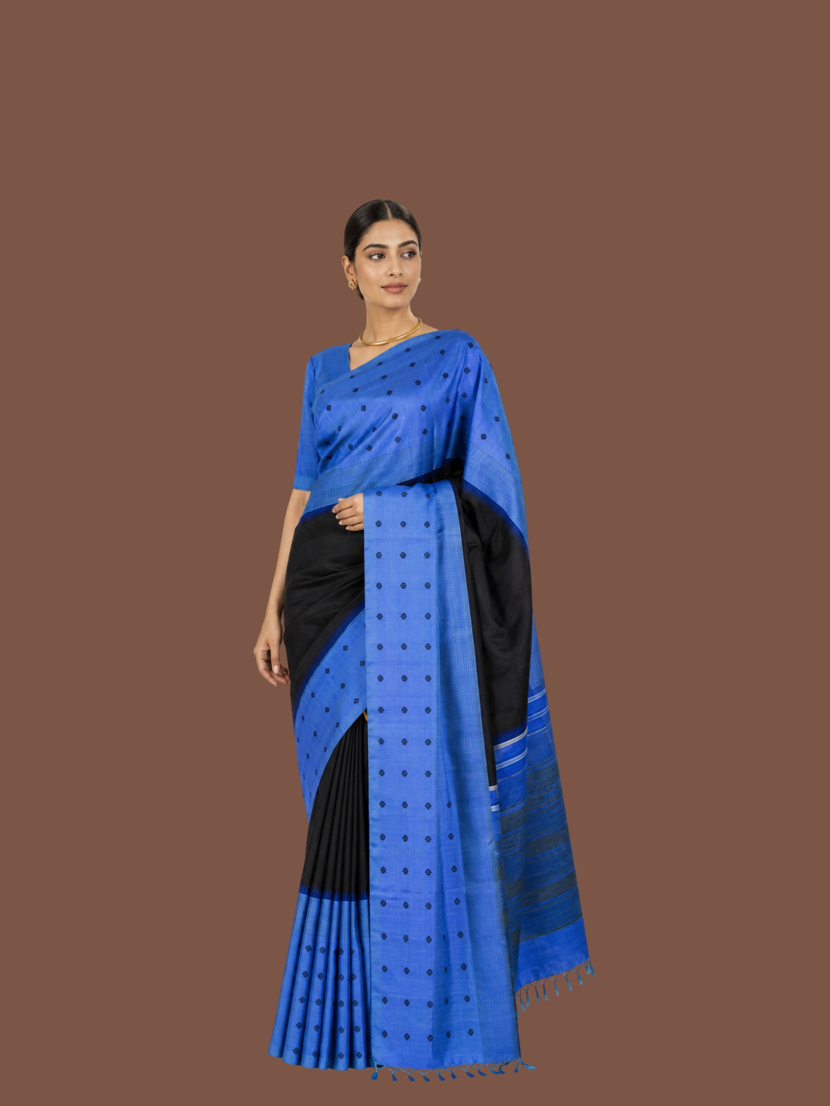 Parvai Kanchipuram Korvai Silk Sari : Shashikala