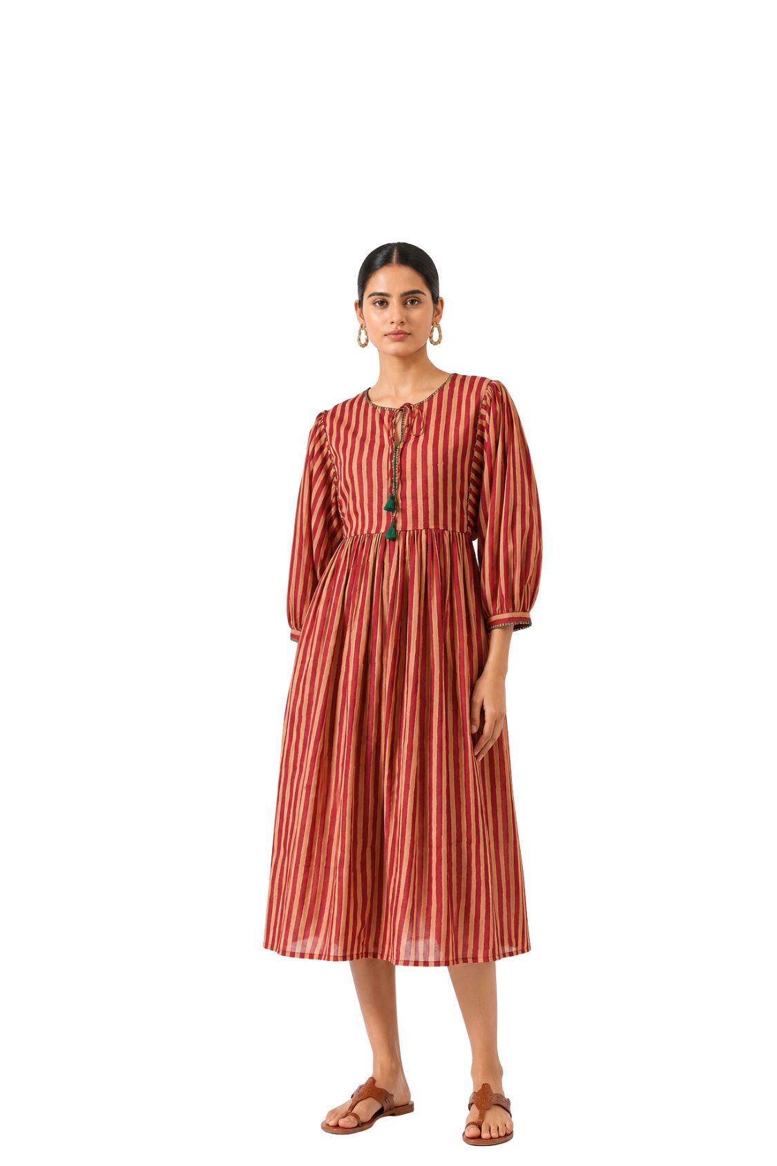 Parvai Block Printed Dress
