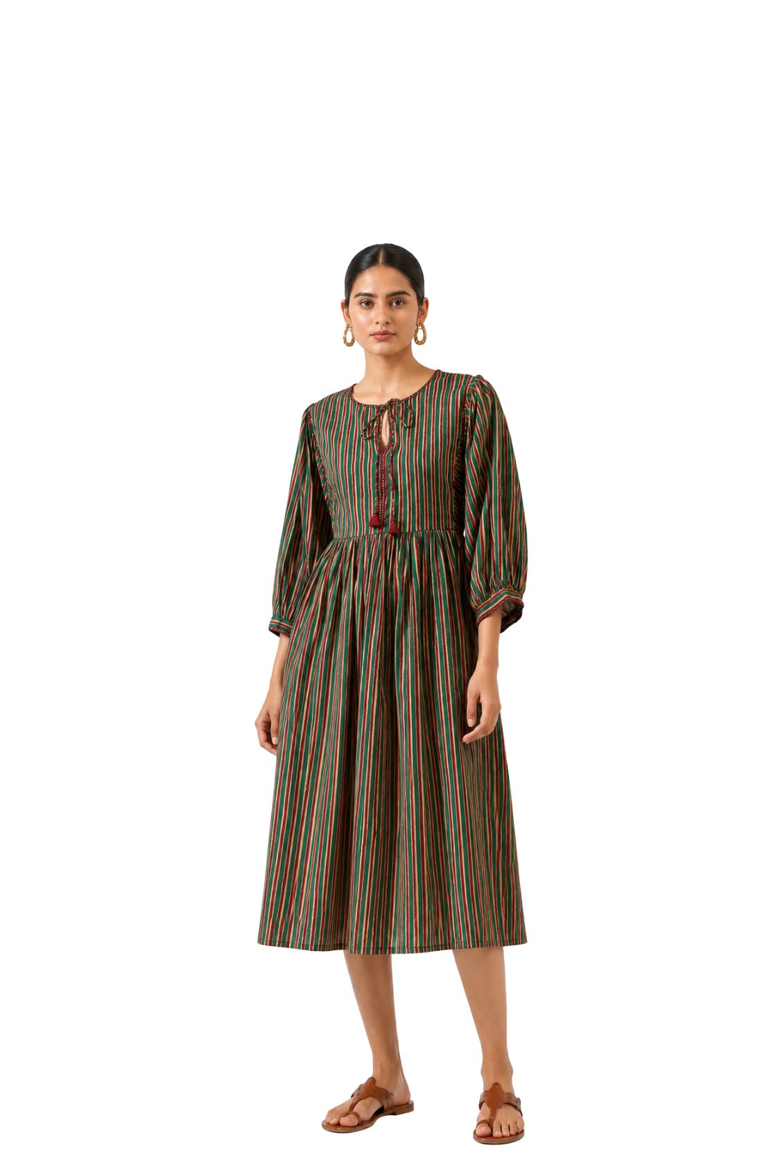 Parvai Block Printed Dress