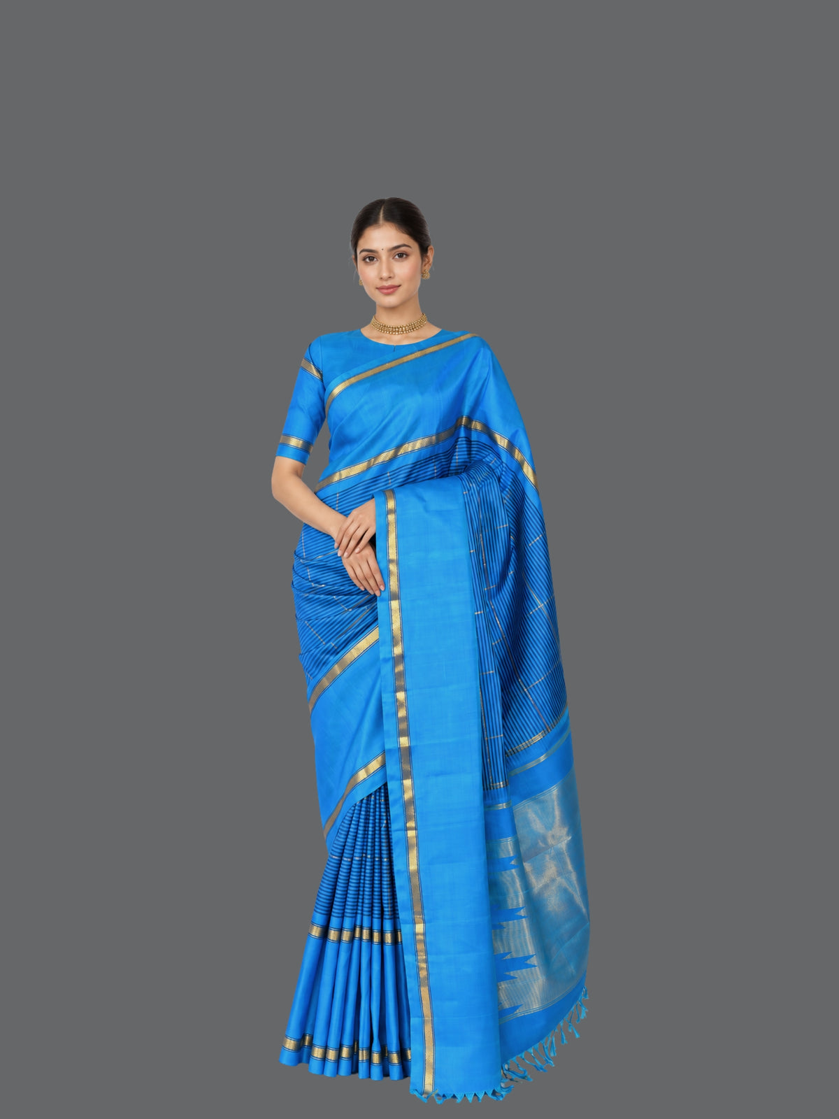 Parvai Kanchipuram Silk Sari : Shringa
