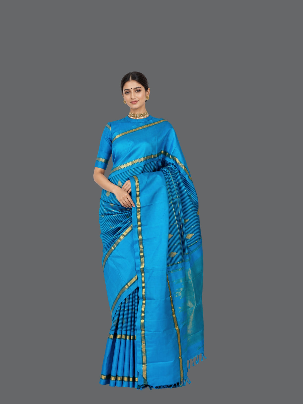 Parvai Kanchipuram Silk Sari : Shringa