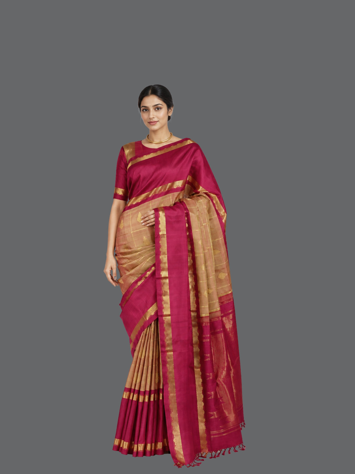 Parvai Kanchipuram Silk Sari : Shringa