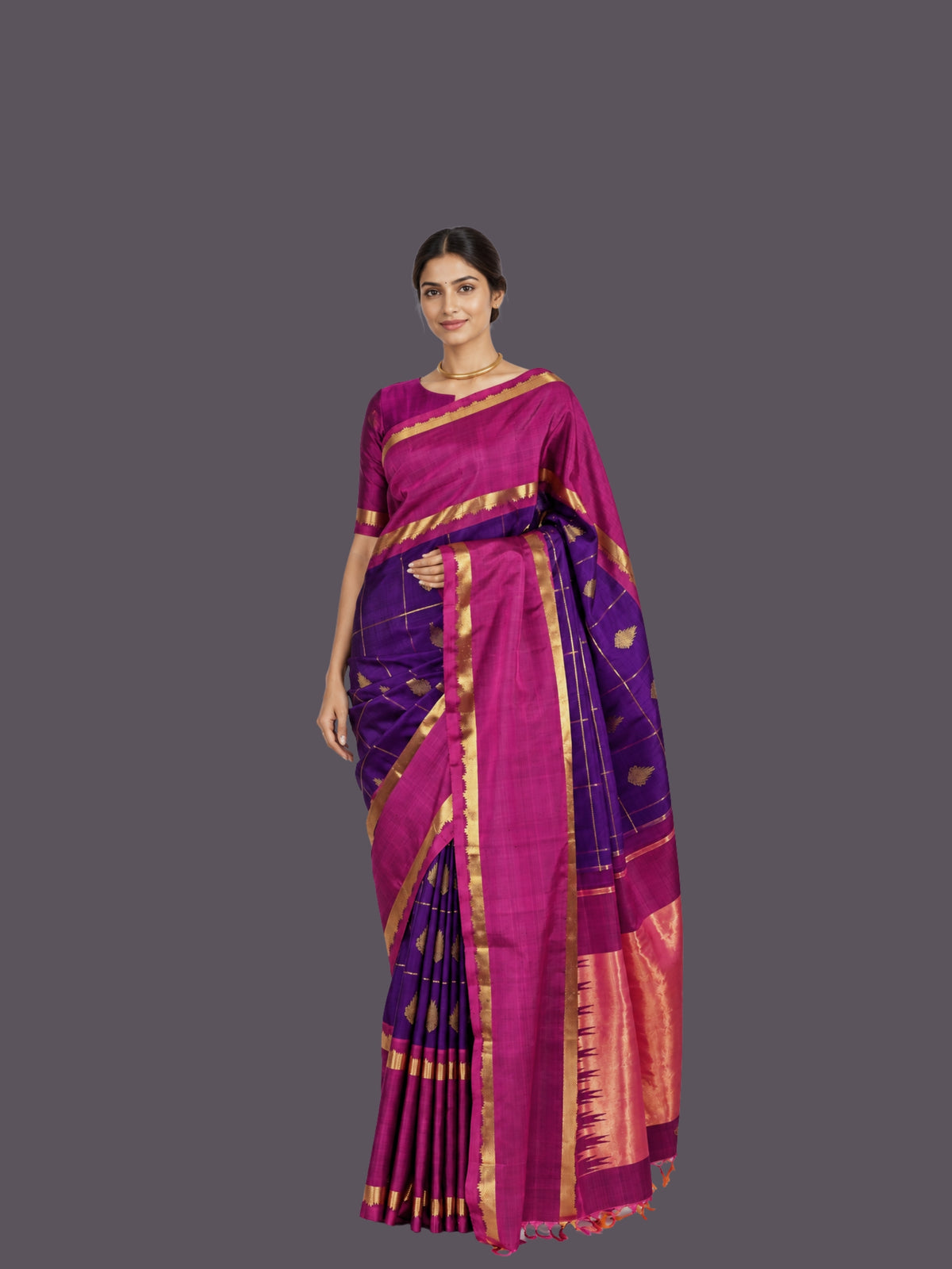 Parvai Kanchipuram Silk Sari : Shringa