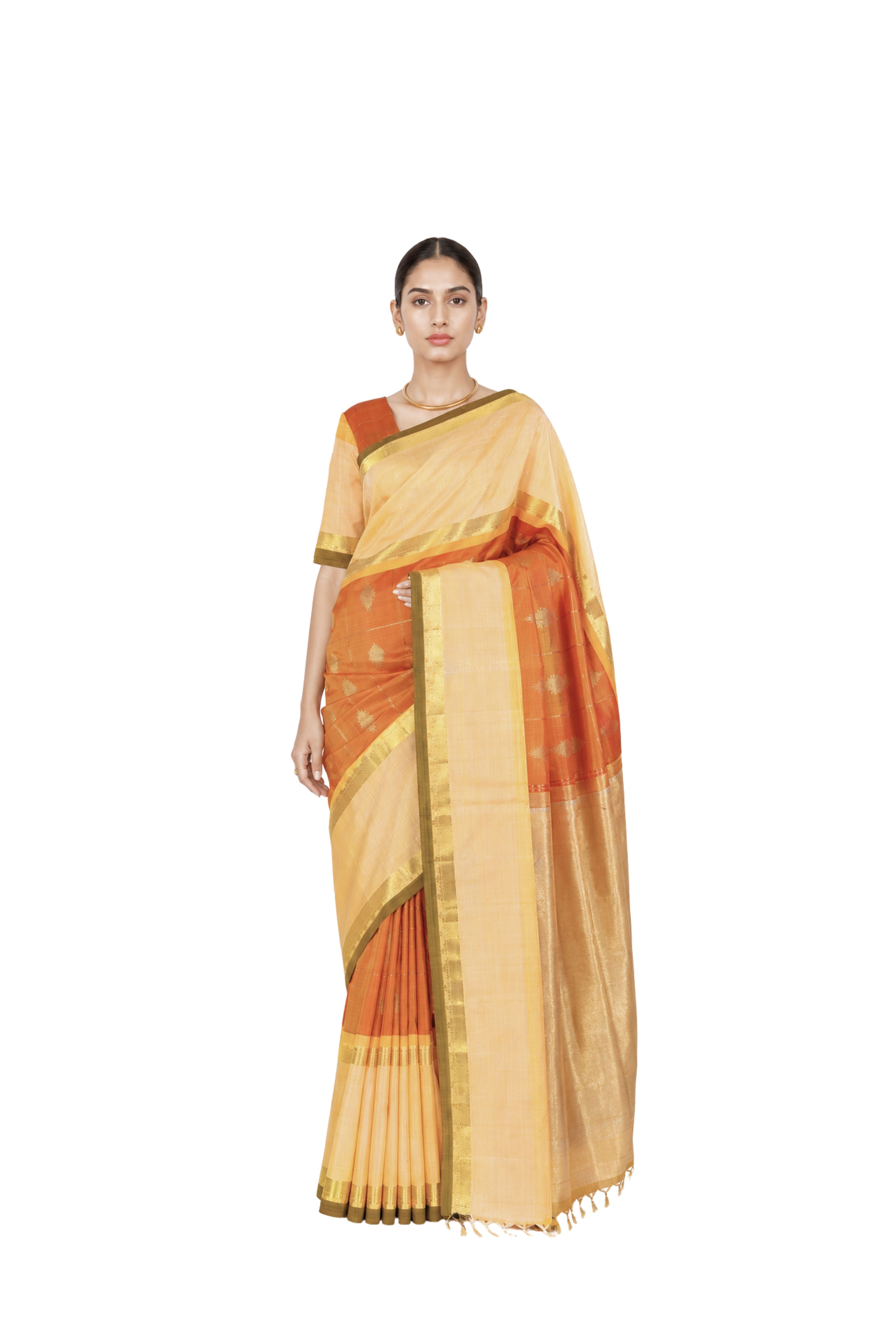 Parvai Kanchipuram Silk Sari : Shringa